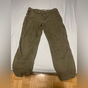 Carhartt Canvas Double Knee 35x30 Moss Pants